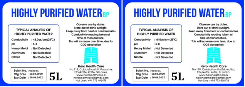 Highly Purified Water 